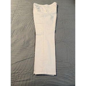 NYDJ Lift/Tuck Clarissa Ankle Lightweight Stretch Denim Jeans Beige Women Sz 10